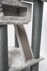 Relipet RL2524V3 Majestic Tower 200cm Multi-Level Cat Climber - Grey | Heavy Duty Multi-Level Activity Center for Maine Coons & Multiple Cats