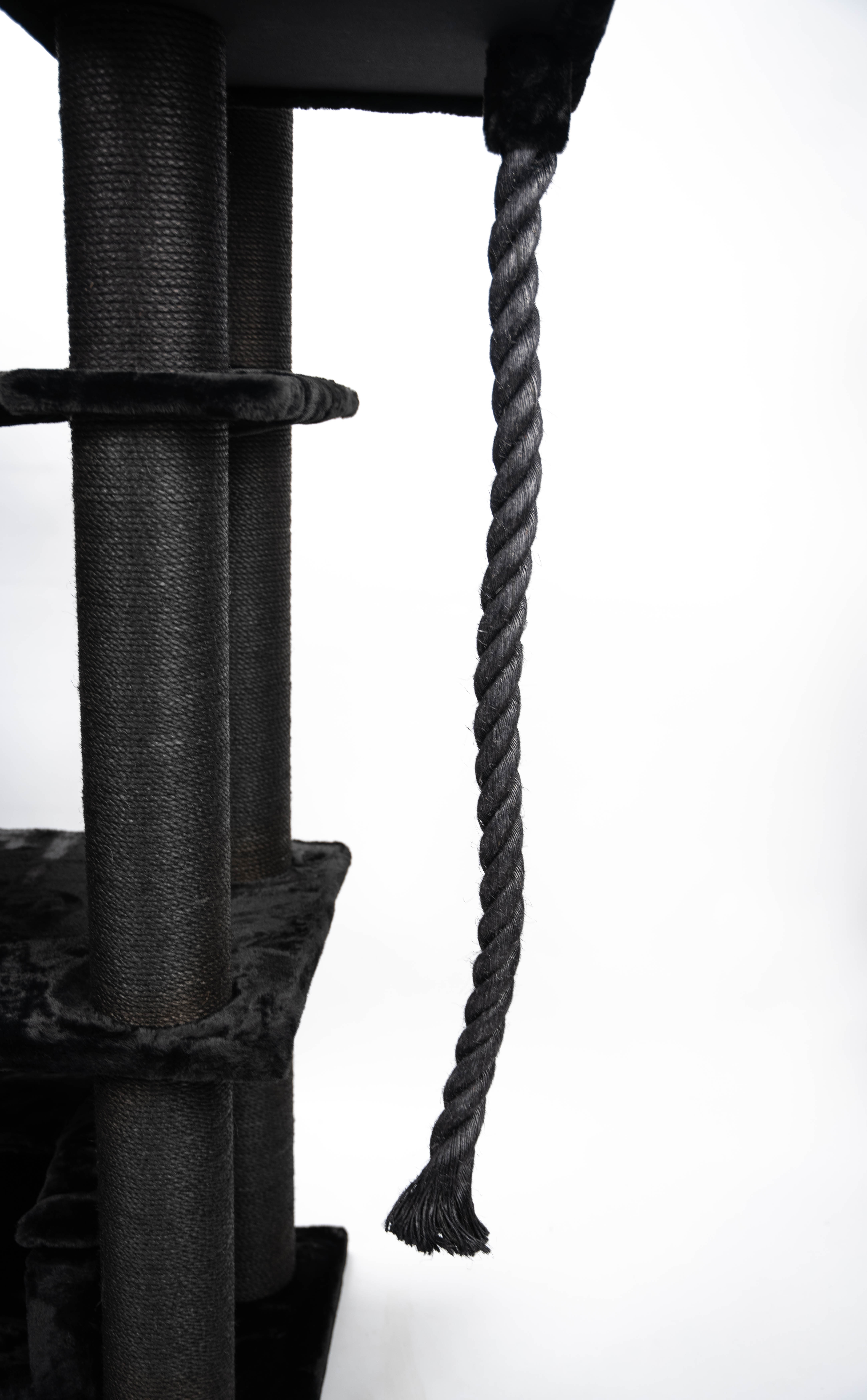 Relipet RL2525V1 Cat Activity Center In Black – Heavy Duty 197cm Cat Tree for Multiple Large Cats