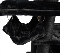 Relipet RL2525V1 Cat Activity Center In Black – Heavy Duty 197cm Cat Tree for Multiple Large Cats