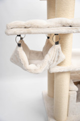 Relipet RL2525V2 197cm Large Rectangular Cat Tree in Beige – Heavy Duty Multi-Level Activity Center for Maine Coons & Multiple Cats