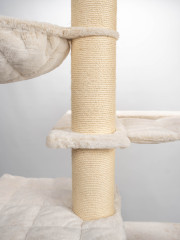 Relipet RL2525V2 197cm Large Rectangular Cat Tree in Beige – Heavy Duty Multi-Level Activity Center for Maine Coons & Multiple Cats