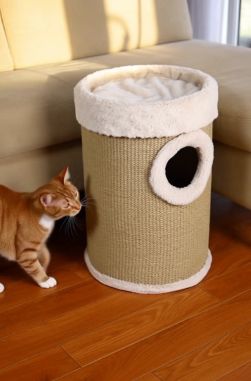 Relipet RL2654 Double-Level Cat Tower with Jute Scratching