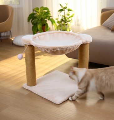 Relipet RL2663 Cat Scratching Post with Hammock & Plush Ball