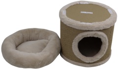 Relipet RL2652 Premium Cozy Cat Cave with Removable Top Cushion