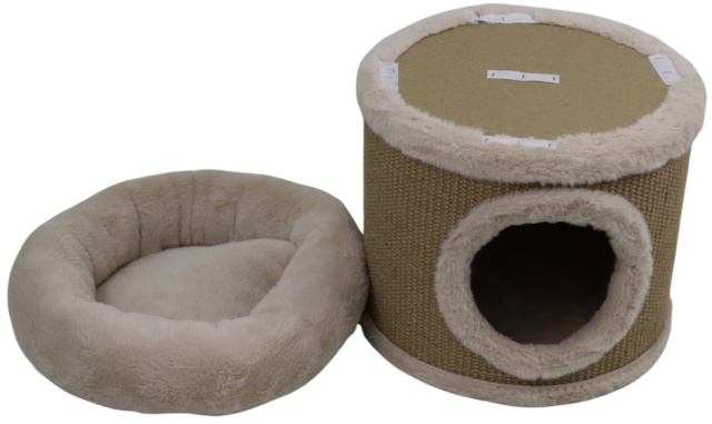 Relipet RL2652 Premium Cozy Cat Cave with Removable Top Cushion