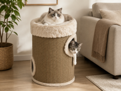 Relipet RL2654 Double-Level Cat Tower with Jute Scratching