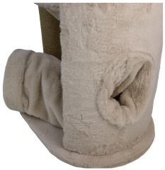 Relipet RL2655 Cat Tree Cappuccino with Tunnel & Hammock – Premium Faux Rabbit Fur