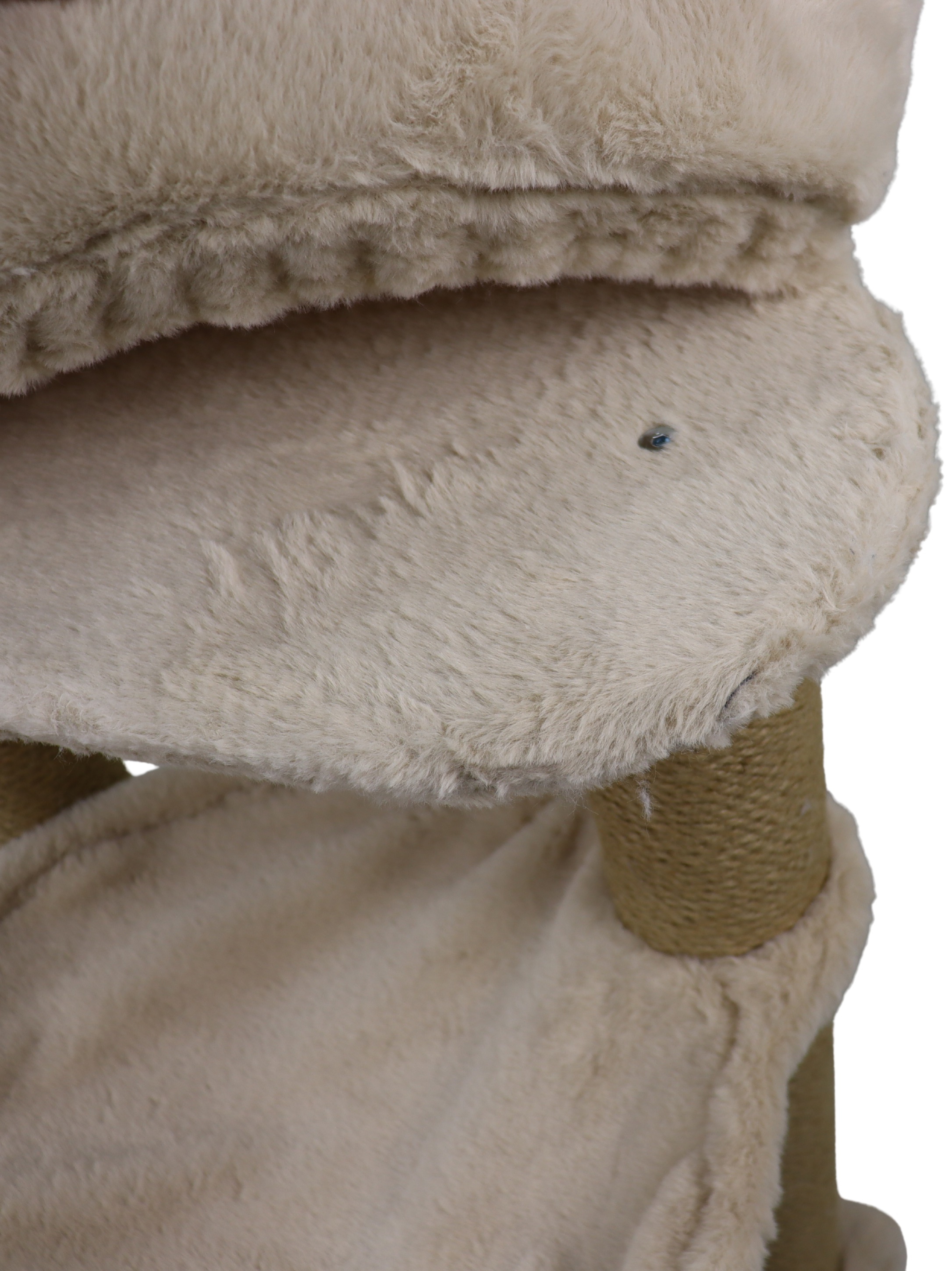 Relipet RL2662 Cat Tree Cappuccino with Pet Steps & Hammock – Premium Faux Rabbit Fur