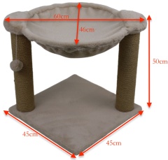 Relipet RL2663 Cat Scratching Post with Hammock & Plush Ball