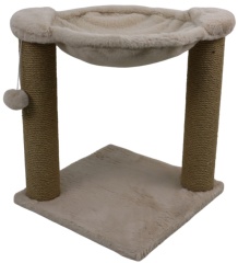 Relipet RL2664 Cat Scratching Post with Hammock & Ball – Premium Faux Rabbit Fur Design
