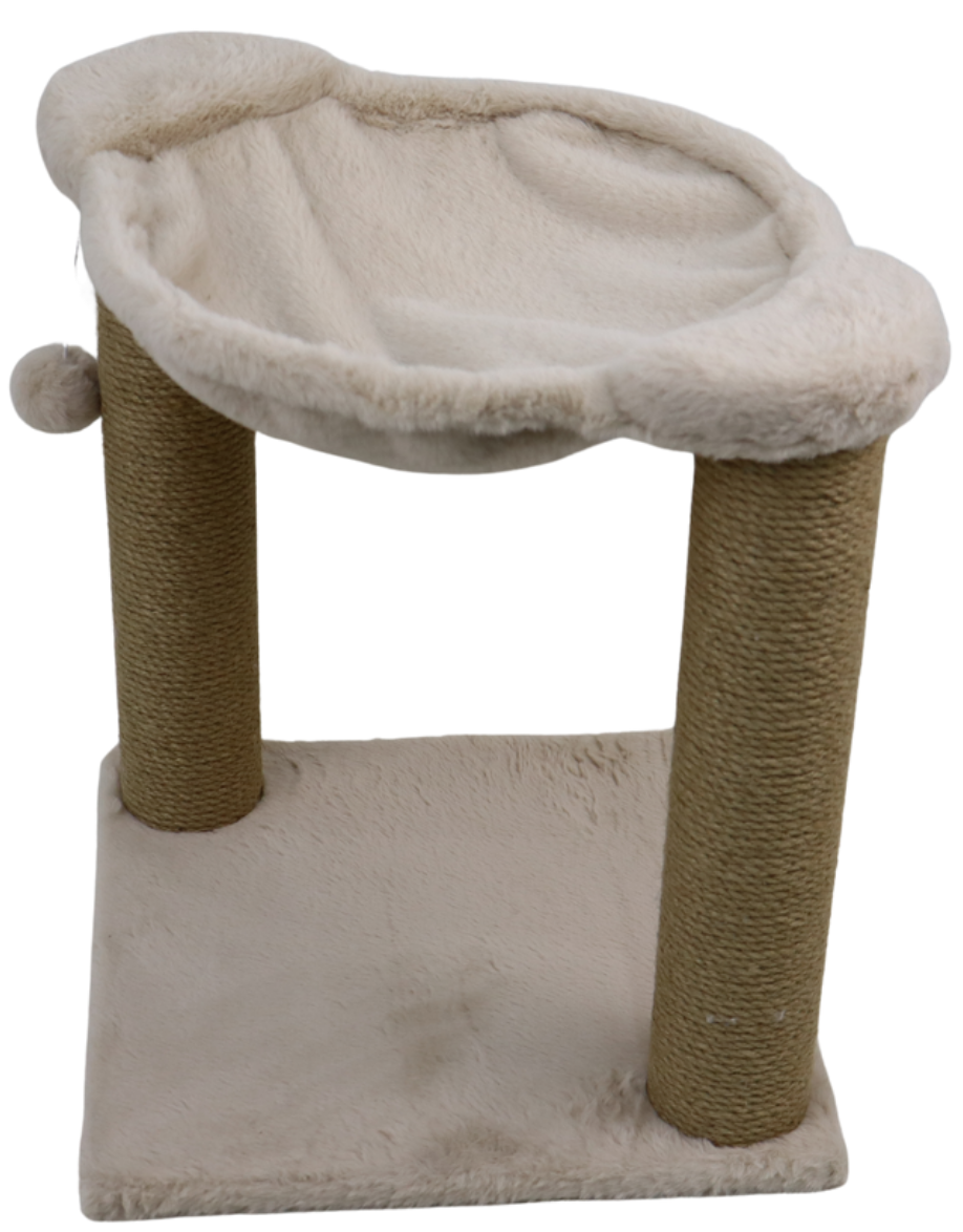 Relipet RL2664 Cat Scratching Post with Hammock & Ball – Premium Faux Rabbit Fur Design