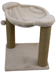 Relipet RL2664 Cat Scratching Post with Hammock & Ball – Premium Faux Rabbit Fur Design