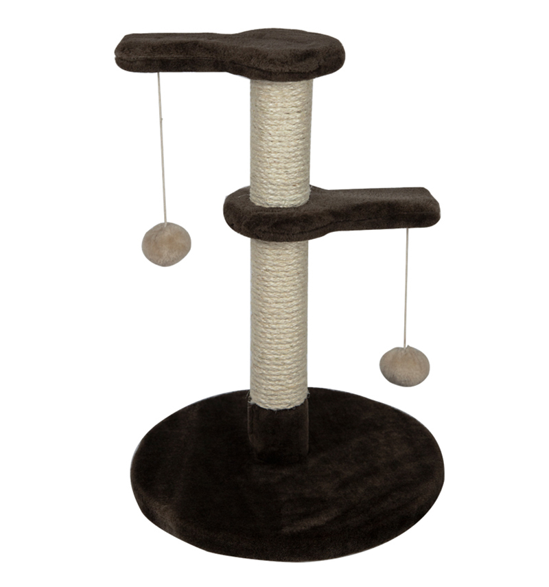 Relipet RL17306 Compact Double-Tier Cat Tree with Hanging Balls