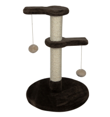 Relipet RL17306 Compact Double-Tier Cat Tree with Hanging Balls