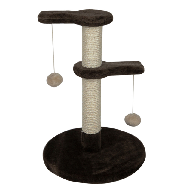 Relipet RL17306 Compact Double-Tier Cat Tree with Hanging Balls