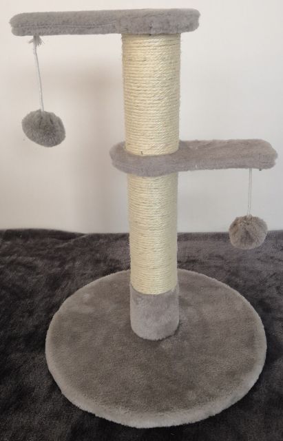 Relipet RL17306 Compact Double-Tier Cat Tree with Hanging Balls