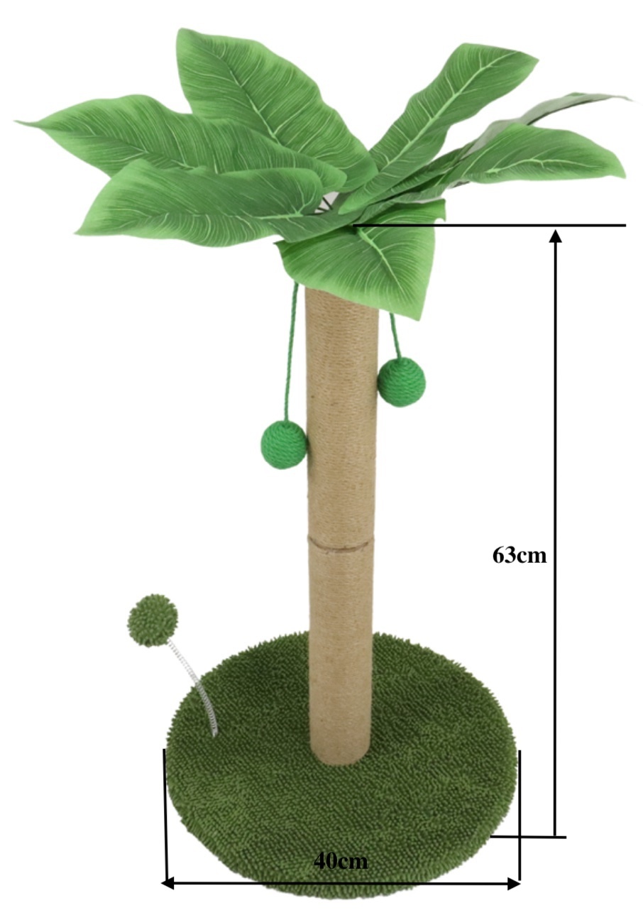 Relipet RL2745 Natural Style Cat Scratching Post with Hanging Balls