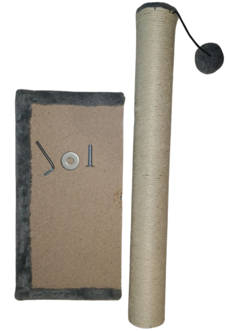 Relipet RL2143 Mini Cat Scratching Post with Plush Base & Hanging Ball