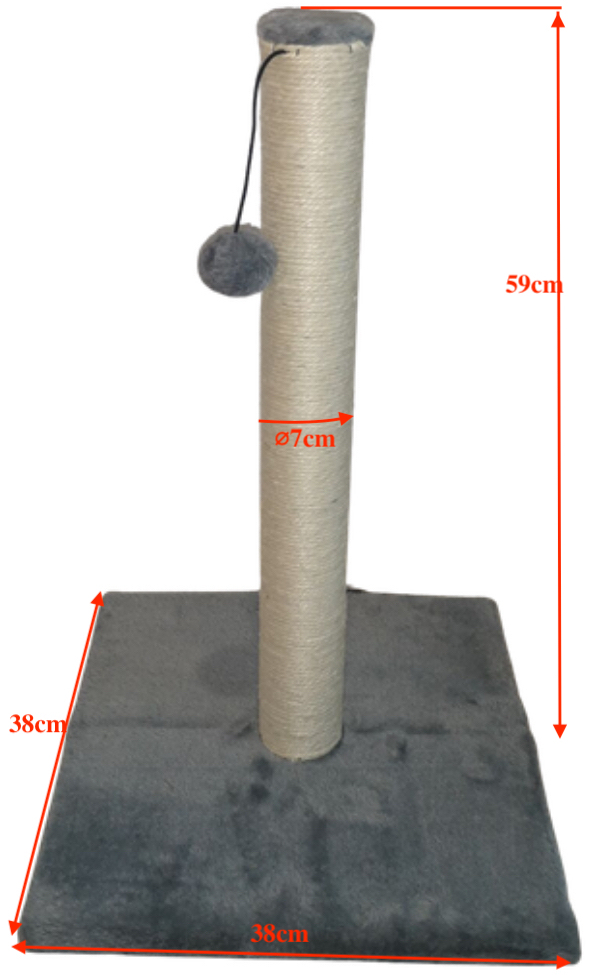Relipet RL2143 Mini Cat Scratching Post with Plush Base & Hanging Ball