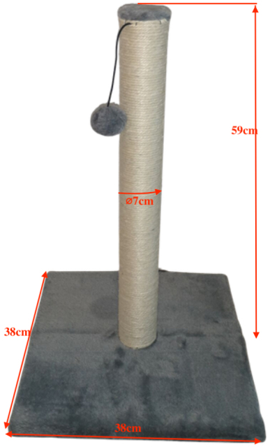Relipet RL2143 Mini Cat Scratching Post with Plush Base & Hanging Ball