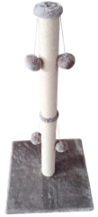 Relipet RL2683V3 Tall Cat Scratcher with two Sections & Hanging Balls