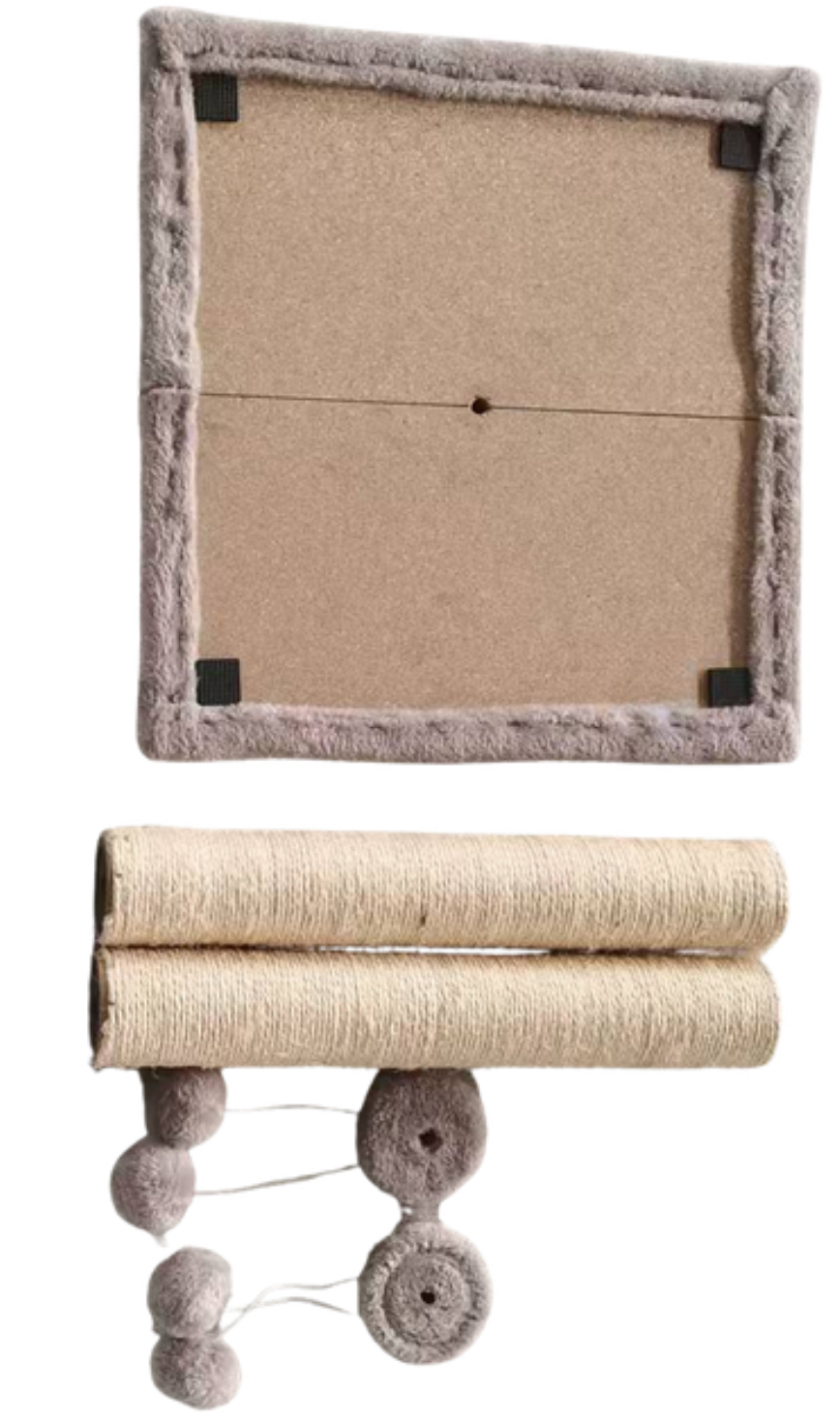 Relipet RL2683V3 Tall Cat Scratcher with two Sections & Hanging Balls