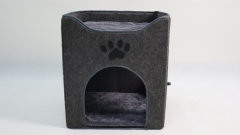 Relipet RLF001 Foldable Cat Cave with Sisal Scratch, Gray