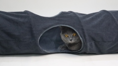 Relipet RLF006 Foldable Cat Cave & Tunnel Set with Sisal Scratch, Gray