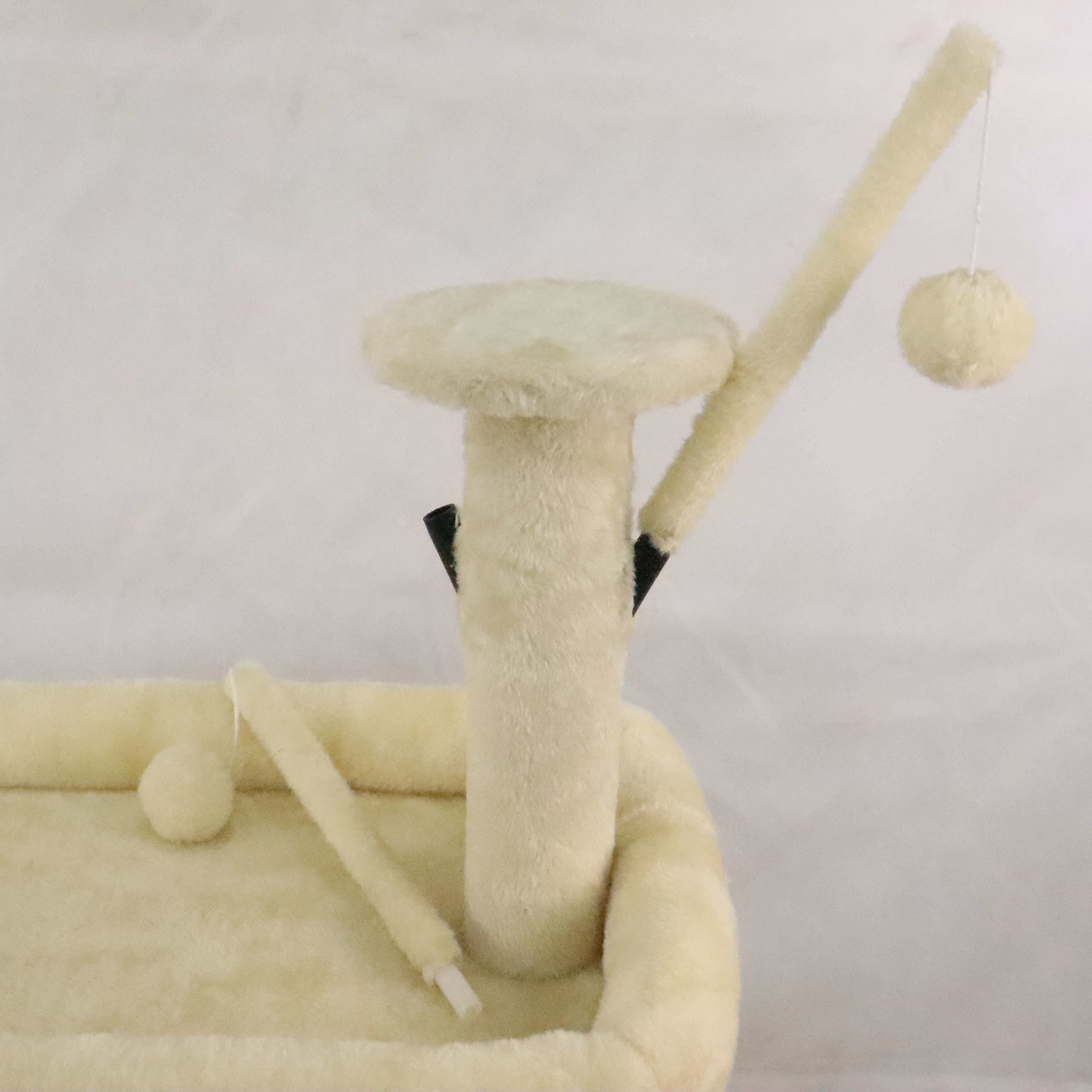 Relipet RL2865 Corner Cat Tree 142cm - Removable Condos, Scratching Ramp, Padded Bed & Hanging Toys