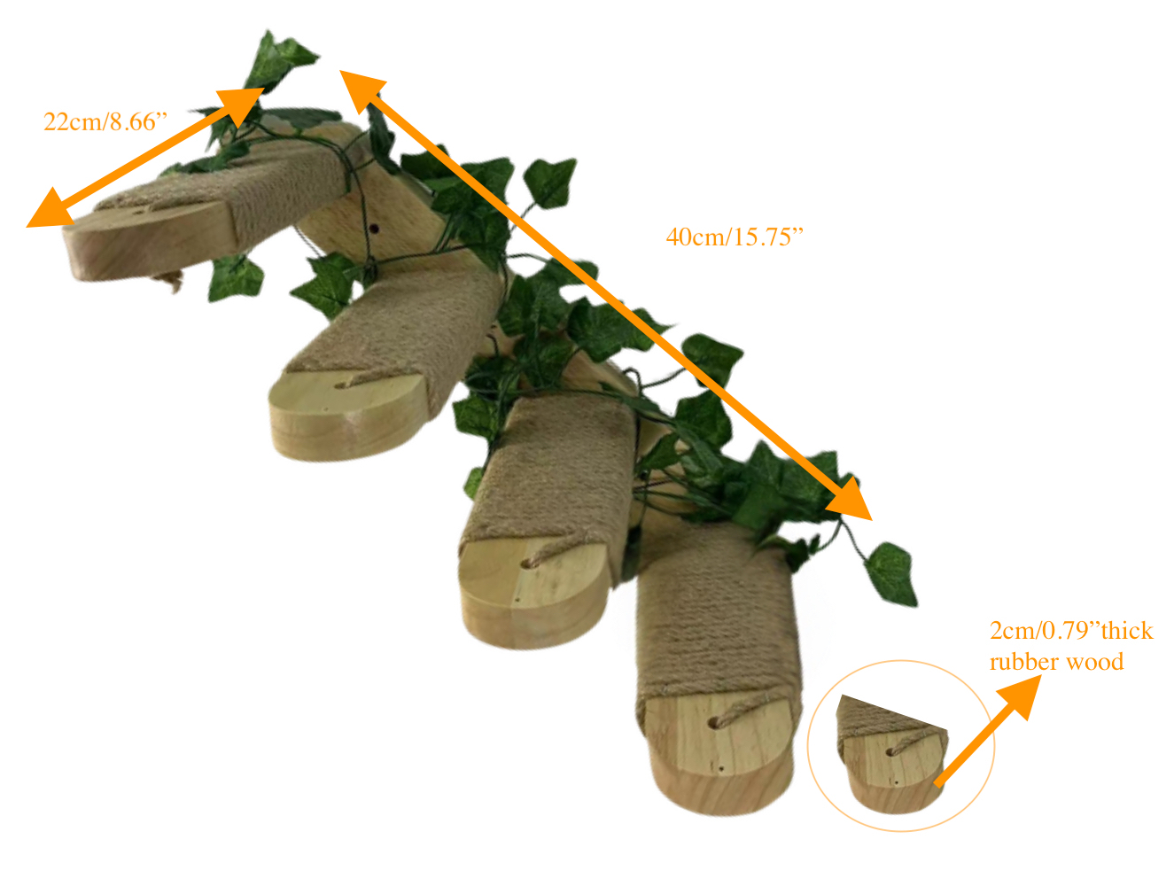 Relipet RLA075V1 Wall Mounted Cat Climbing Steps 40x22cm