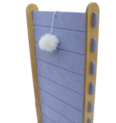 Relipet RL3005V1 Corner Felt Cat Scratcher – L-Shape with Hanging Pom-Pom, Kitten Climb & Scratch Corner