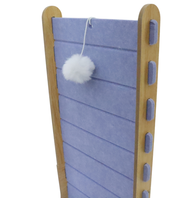 Relipet RL3005V1 Corner Felt Cat Scratcher – L-Shape with Hanging Pom-Pom, Kitten Climb & Scratch Corner