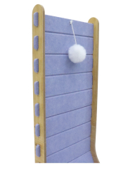 Relipet RL3005V1 Corner Felt Cat Scratcher – L-Shape with Hanging Pom-Pom, Kitten Climb & Scratch Corner