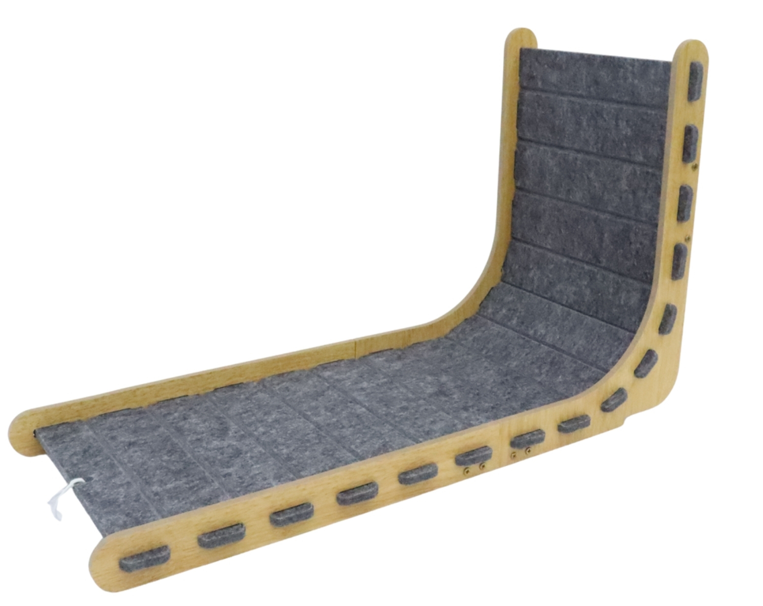 Relipet RL3005V2 Corner Cat Scratcher L-Shape – Felt Scratching Pad with Hanging Plush Ball for Kittens, Small Space Saving Climb & Scratch Furniture Protector