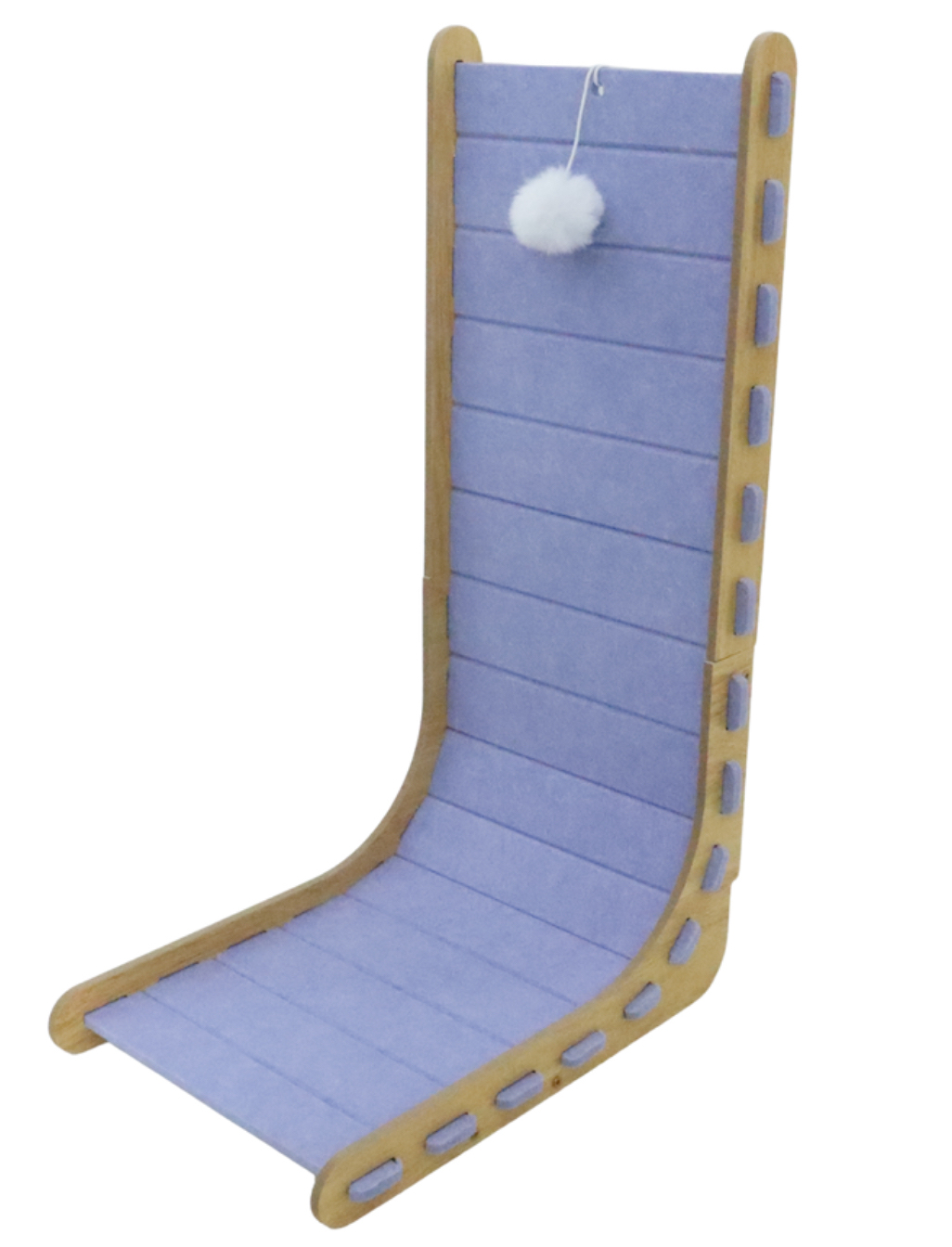 Relipet RL3005V1 Corner Felt Cat Scratcher – L-Shape with Hanging Pom-Pom, Kitten Climb & Scratch Corner