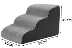 Relipet RL2746 High-Resilience Pet Ramp Stairs with Anti-Slip Base