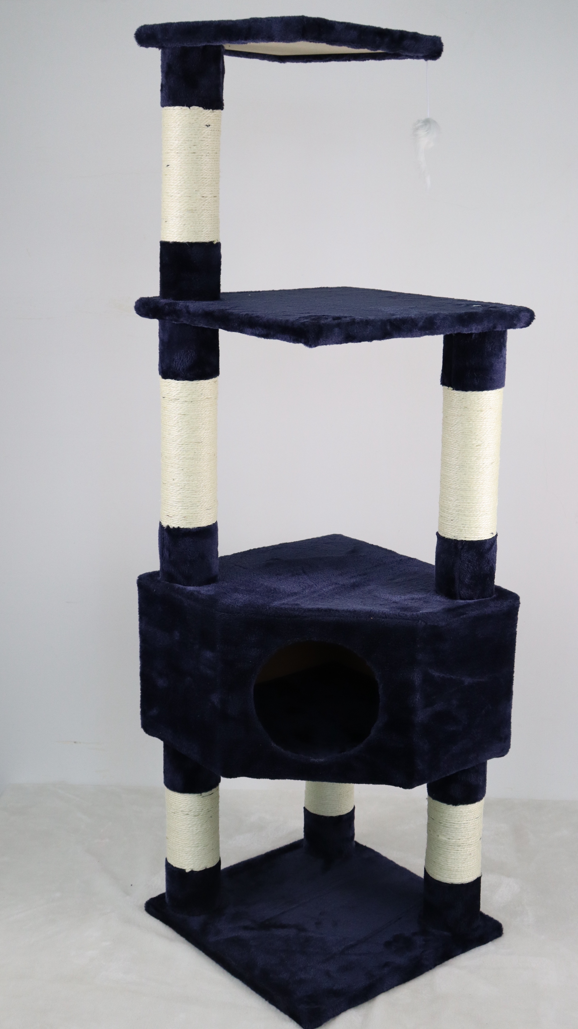 Relipet RL17434 Multi-Level Cat Tree with Sisal Scratching Posts & Hanging Toy