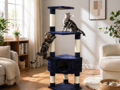 Relipet RL17434 Multi-Level Cat Tree with Sisal Scratching Posts & Hanging Toy