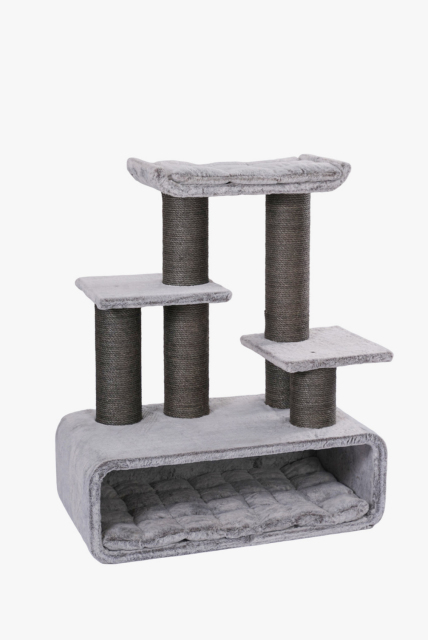 RL2811V3 Premium Cat Tree 109cm Grey  for Large Cats & Multi-Cat Homes