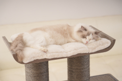 Relipet Premium Cat Tree RL2812V3 – 90x50x109cm Multi-Level Activity Center with 15cm Sisal Posts, Removable Pads & Faux Fur