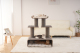 Relipet Premium Cat Tree RL2812V3 – 90x50x109cm Multi-Level Activity Center with 15cm Sisal Posts, Removable Pads & Faux Fur