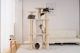 Relipet RL2814V2 Large Premium Cat Tree 188cm – 15cm Sisal Posts, 600g Faux Rabbit Fur, Thick Particle Board, Foldable Cat Tunnel