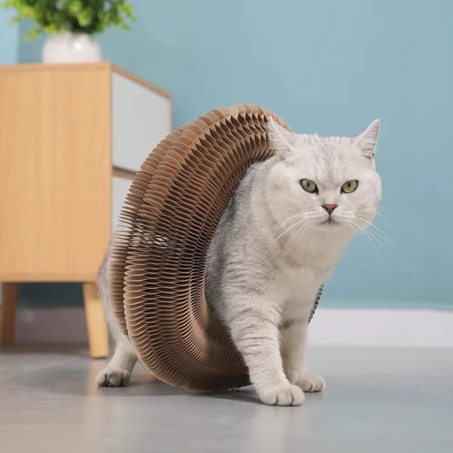 Relipet RL2876 Magic Cat Toy – Foldable Corrugated Cardboard Scratcher with Magnetic Ends