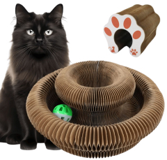Relipet RL2876 Magic Cat Toy – Foldable Corrugated Cardboard Scratcher with Magnetic Ends