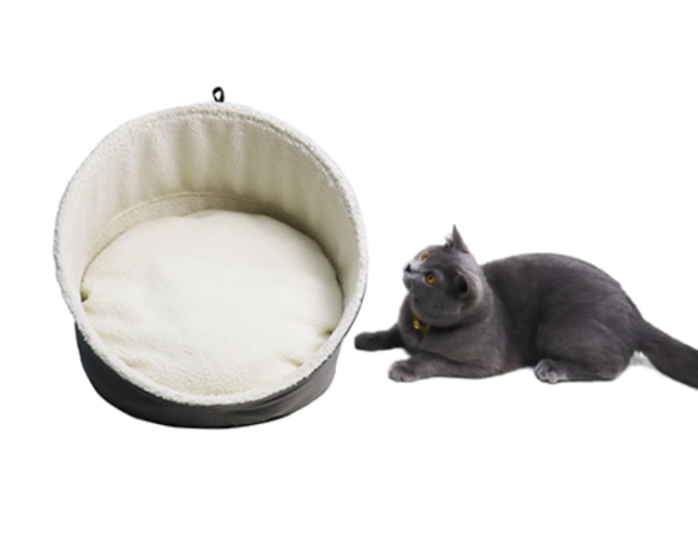 Relipet Wholesale 2-in-1 Foldable Pet Cave Bed | RL2378 Customizable Sherpa Fleece Cat & Small Dog Bed with Reversible Washable Cushion – Bulk Order Supplier
