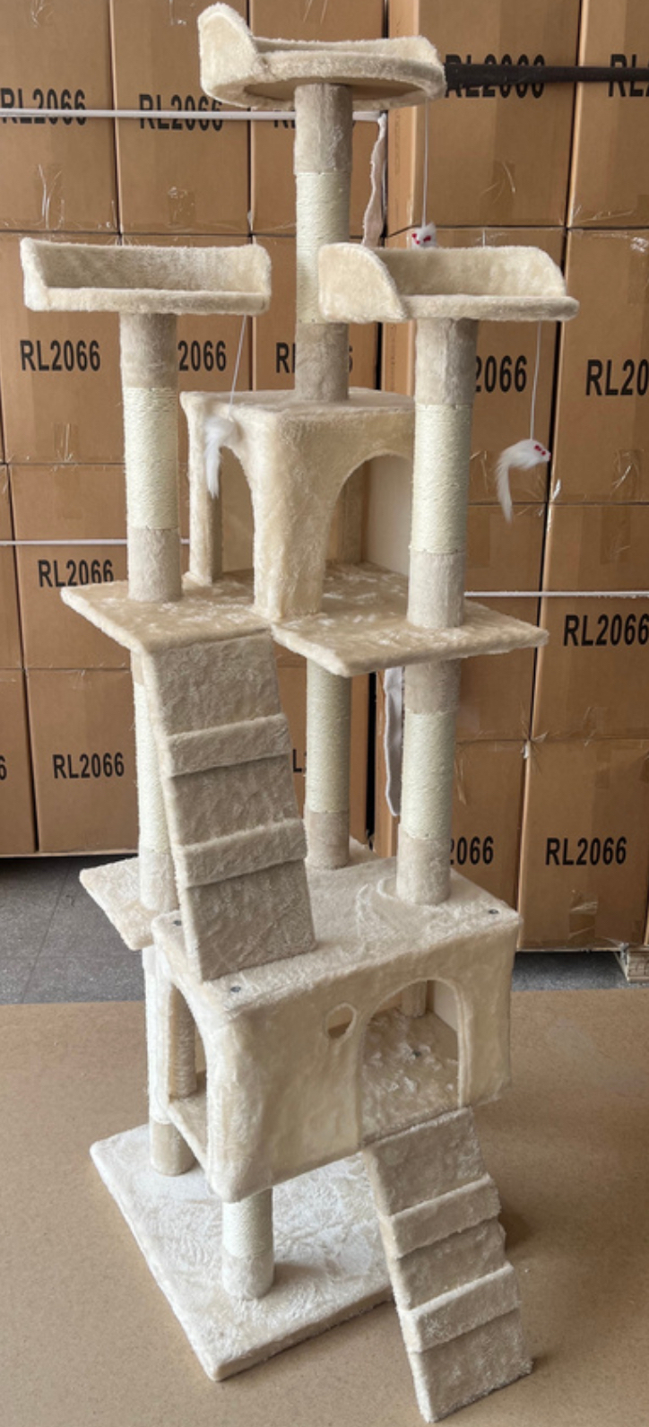 Relipet Economy Cat Tree, 170cm Multi-Level Cat Tower for 1–2 Cats