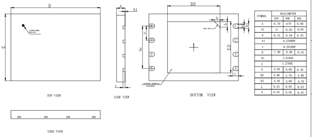 DFN8X6-8L,WanYing Chip Packaging & Testing Electronics Co., Ltd.,DFN8X6-8L