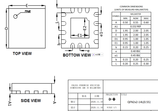 QFN2X2-14L,WanYing Chip Packaging & Testing Electronics Co., Ltd.,QFN2X2-14L