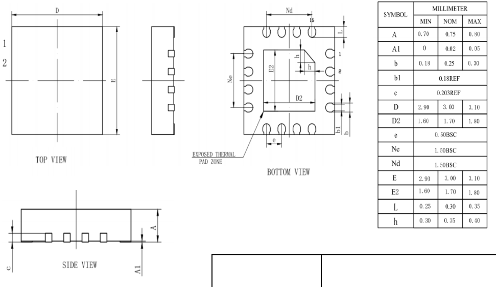 QFN3X3-16L,WanYing Chip Packaging & Testing Electronics Co., Ltd.,QFN3X3-16L