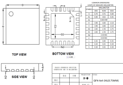 QFN3X3-24L,WanYing Chip Packaging & Testing Electronics Co., Ltd.,QFN3X3-24L